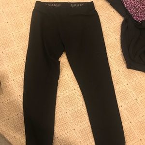 Full length black leggings